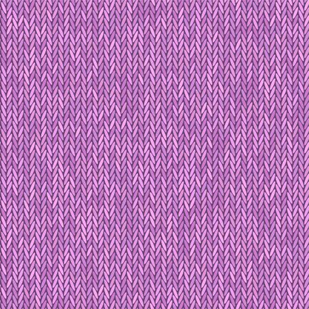 Knit texture pink color. Vector seamless pattern fabric. Knitting background flat design.のイラスト素材