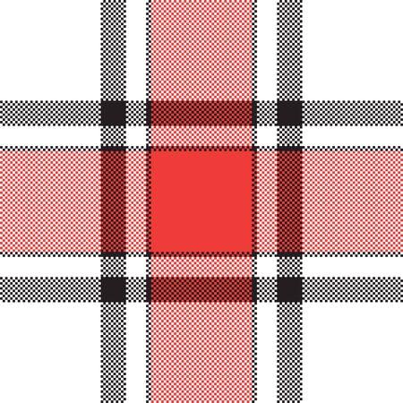 Pixel background vector design. Modern seamless pattern plaid. Square texture fabric. Tartan scottish textile. Beauty color madras ornament.のイラスト素材