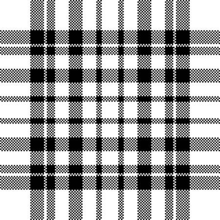 Pixel background vector design. Modern seamless pattern plaid. Square texture fabric. Tartan scottish textile. Beauty color madras ornament.のイラスト素材