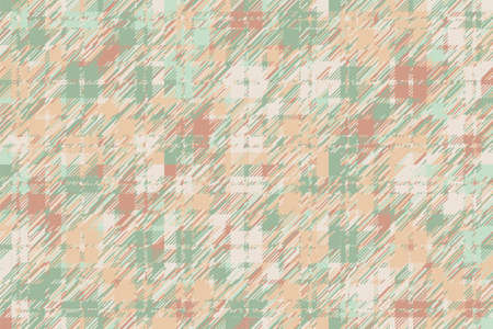 Modern glitch background. Color geometric abstract pattern vector. Damage lines glitches effect wallpaper. Grunge texture plaid.のイラスト素材