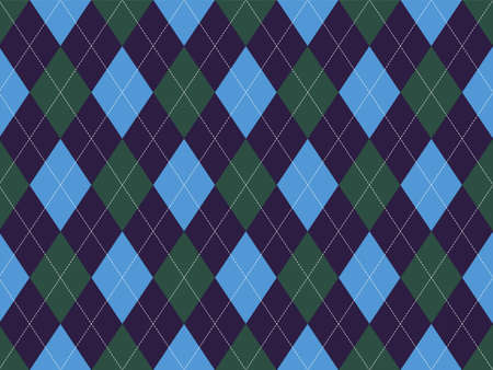 Argyle pattern seamless. Fabric texture background. Classic argill vector ornament.のイラスト素材