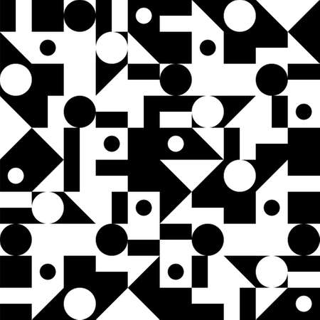 Seamless abstract pattern. Vector background black white design.のイラスト素材
