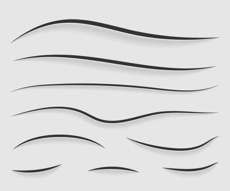 Paper cuts pattern set. Isolated on background. Vector illustrationのイラスト素材