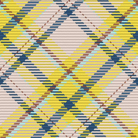 Seamless pattern of scottish tartan plaid. Repeatable background with check fabric texture. Flat vector backdrop of striped textile print.のイラスト素材