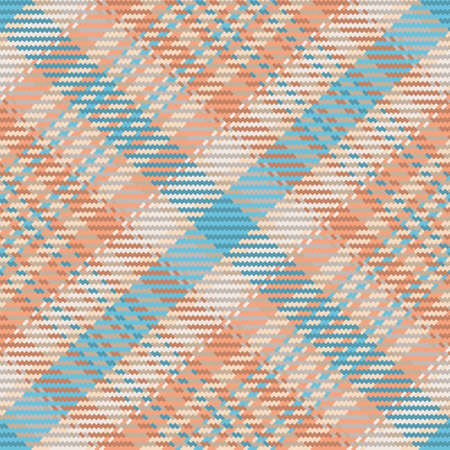 Seamless pattern of scottish tartan plaid. Repeatable background with check fabric texture. Flat vector backdrop of striped textile print.のイラスト素材