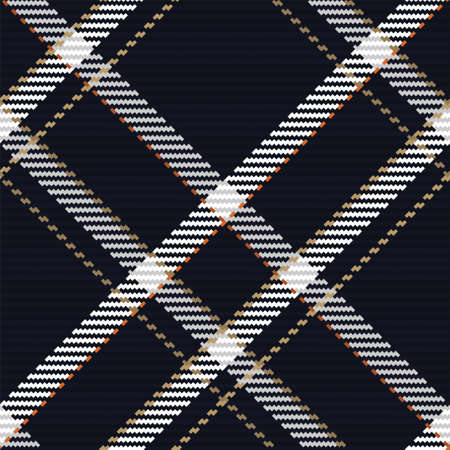 Seamless pattern of scottish tartan plaid. Repeatable background with check fabric texture. Flat vector backdrop of striped textile print.のイラスト素材