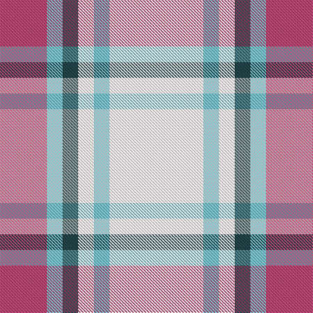Plaid pattern seamless. Check fabric texture. Stripe square background. Vector textile design...