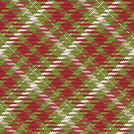 Seamless pattern of scottish tartan plaid. Repeatable background with check fabric texture. Flat vector backdrop of striped textile print.のイラスト素材