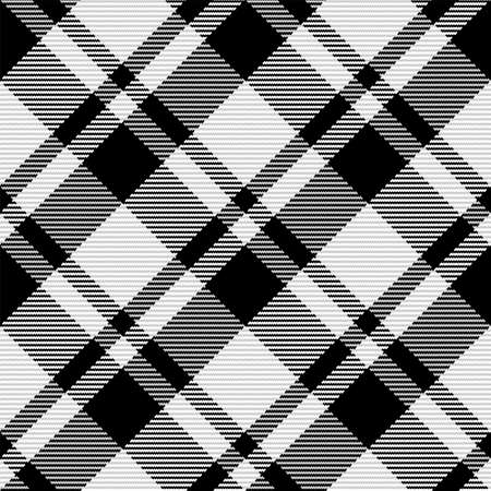 Seamless pattern of scottish tartan plaid. Repeatable background with check fabric texture. Flat vector backdrop of striped textile print.のイラスト素材