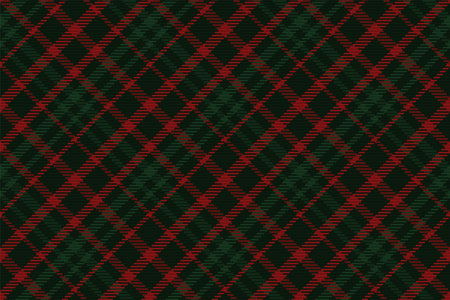 Seamless pattern of scottish tartan plaid. Repeatable background with check fabric texture. Flat vector backdrop of striped textile print.のイラスト素材