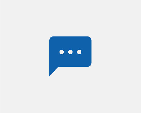 Chat icon vector design element. Talk bubble speech sign. Dialogue balloon for mobile app or web site.のイラスト素材