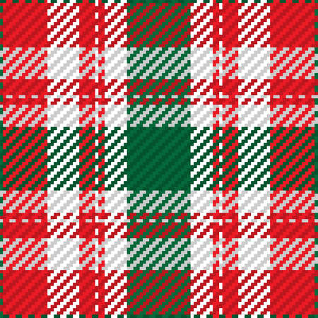 Plaid tartan seamless pattern in vector for shirt printing, jacquard patterns, textile graphicsのイラスト素材