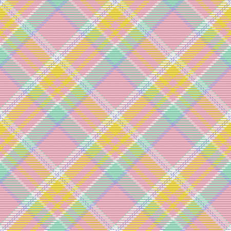 Seamless pattern of scottish tartan plaid. Repeatable background with check fabric texture. Flat vector backdrop of striped textile print.のイラスト素材
