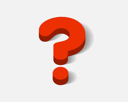 Large question mark. Searching for answer. Vector illustration.のイラスト素材