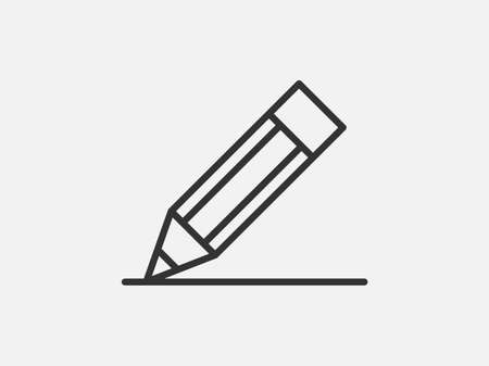 Pen icon on white background. Line style vector.のイラスト素材