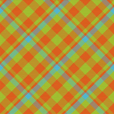 Seamless pattern of scottish tartan plaid. Repeatable background with check fabric texture. Flat vector backdrop of striped textile print.のイラスト素材