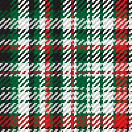 Tartan plaid drawing vector background. Fashion pattern. Vector wallpaper for Christmas, New Year decorations.Traditional Scottish ornament.のイラスト素材