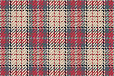 Seamless pattern of scottish tartan plaid. Repeatable background with check fabric texture. Flat vector backdrop of striped textile print.のイラスト素材