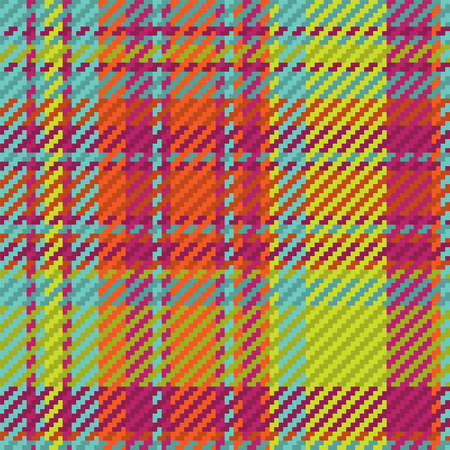 Seamless pattern of scottish tartan plaid. Repeatable background with check fabric texture. Flat vector backdrop of striped textile print.のイラスト素材
