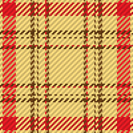 Seamless pattern of scottish tartan plaid. Repeatable background with check fabric texture. Flat vector backdrop of striped textile print.のイラスト素材
