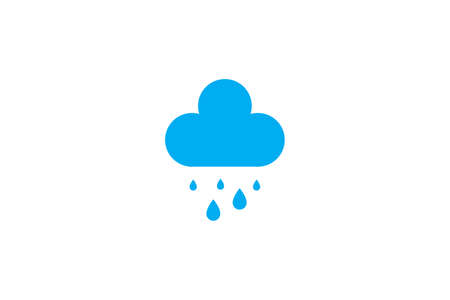 cloud icon. Cloudy weather vector illustration in flat style.のイラスト素材