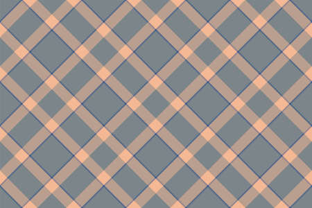 Tartan plain background, diagonal check seamless pattern. Vector fabric texture for textile print,...