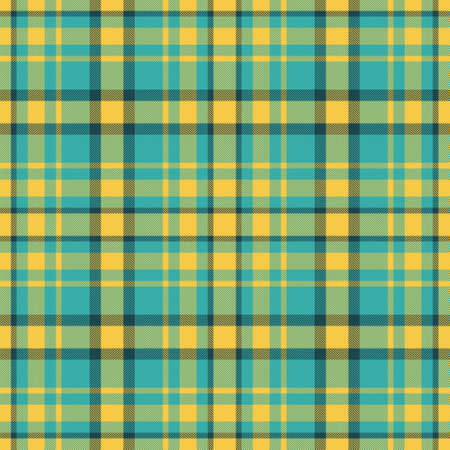 Plaid seamless pattern. Check fabric texture. Vector textile print design.のイラスト素材