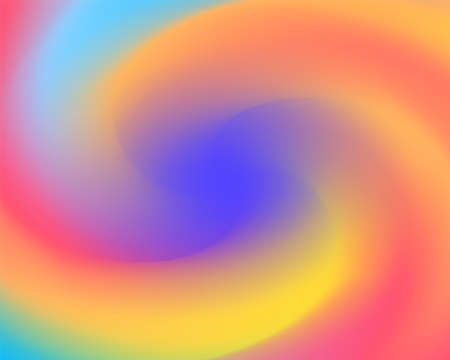 Bright rainbow color swirl abstract background. Vector twist wallpaper design. Shiny blur and smooth backdrop.のイラスト素材