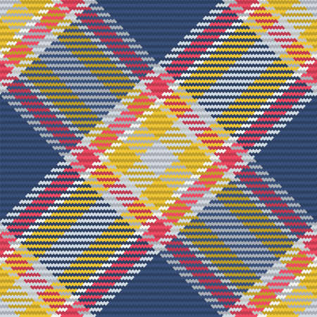 Seamless pattern of scottish tartan plaid. Repeatable background with check fabric texture. Flat vector backdrop of striped textile print.のイラスト素材