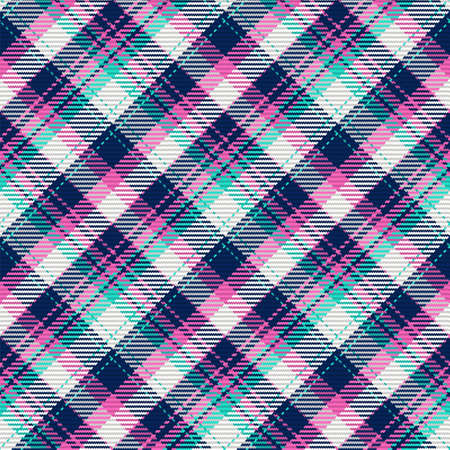 Seamless pattern of scottish tartan plaid. Repeatable background with check fabric texture. Flat vector backdrop of striped textile print.のイラスト素材