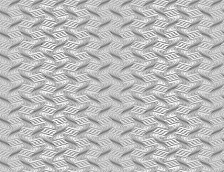 Abstract background of swirl lines. Vector black and white line pattern with optical illusion effect for business card paper or web page.のイラスト素材
