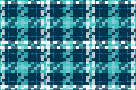 Plaid background, check seamless pattern in blue. Vector fabric texture for textile print, wrapping paper, gift card, wallpaper flat design.のイラスト素材