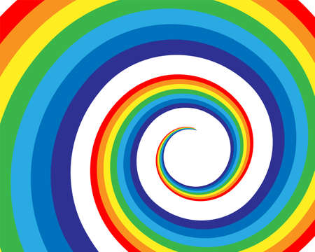 Rainbow vector illustration. Colorful abstract design. Color graphic symbol rain bow spectrum.