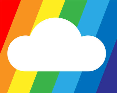 Rainbow vector illustration. Colorful abstract design. Color graphic symbol rain bow spectrum.