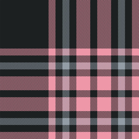 Plaid check pattern. seamless fabric texture. Tartan textile print design.のイラスト素材