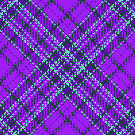 Texture fabric check. Pattern vector background. Textile plaid tartan seamless in green and dark...
