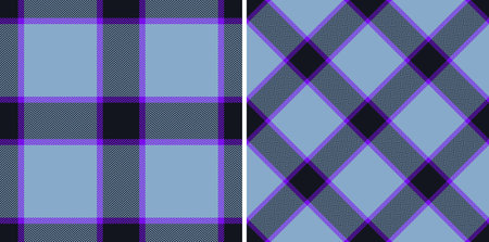 Plaid texture textile. Fabric pattern tartan. Background seamless vector check in set.のイラスト素材