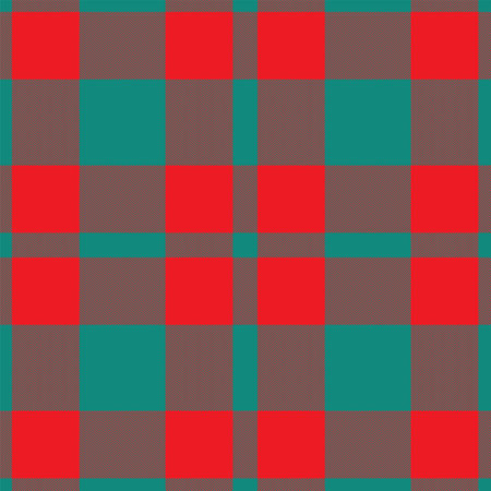 Plaid seamless pattern in red. Check fabric texture. Vector textile print design.のイラスト素材