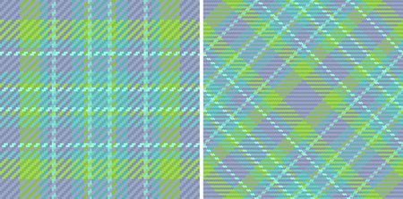 Check background pattern. Tartan Plaid Textile. Seamless fabric vector texture in set.