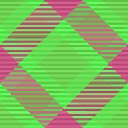 Seamless tartan check. Texture plain vector. Fabric background pattern textile in green and pink colors.のイラスト素材