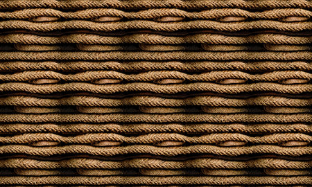 Textile texture seamless pattern. Fiber wicker detail material textile. Generative AI.の素材