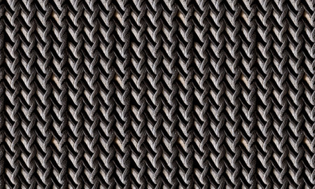 Textile texture seamless pattern. Fiber wicker detail material textile. Generative AI.の素材