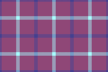 Pattern vector textile. Texture fabric check. Plaid tartan seamless background in blue and violet colors.のイラスト素材