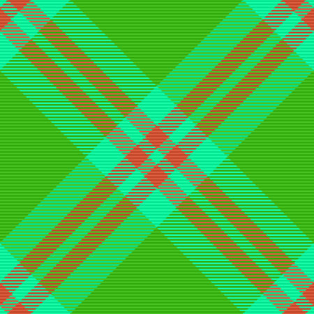 texture fabric background. Check vector pattern. Plaid tartan seamless textile in red and turquoise colors.のイラスト素材