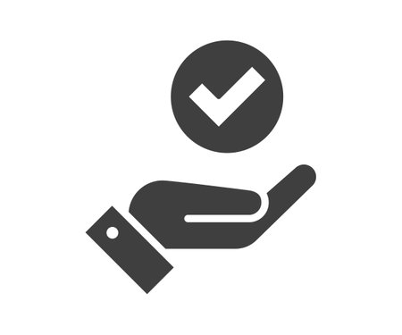 good icon vector. business success sign. Best quality symbol of correct, verified, certificate, approval, accepted, confirm, check mark and more.のイラスト素材
