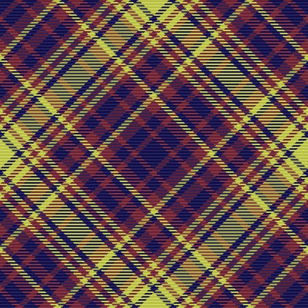 Texture seamless pattern. Background fabric tartan. Plaid textile check vector in red and dark colors.のイラスト素材