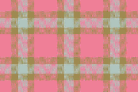 Texture vector tartan. Seamless plain check. Pattern fabric textile background in red and amber colors.のイラスト素材