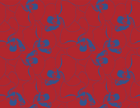 Floral pattern seamless background. Foliage and flower wallpaper design of nature. vector illustration.のイラスト素材