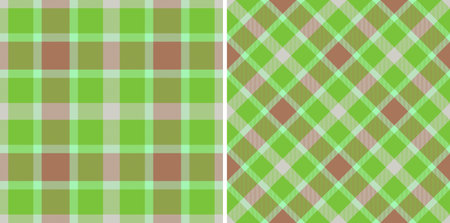 Pattern plain background. Check texture seamless. Fabric vector tartan textile in set.