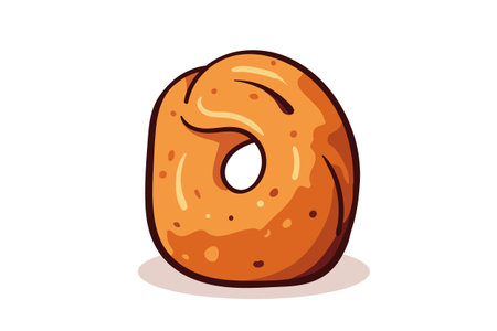 Sweet cake vector illustration. Dessert food symbol. Bakery design elements, logos, badges, labels, icons and objects.のイラスト素材